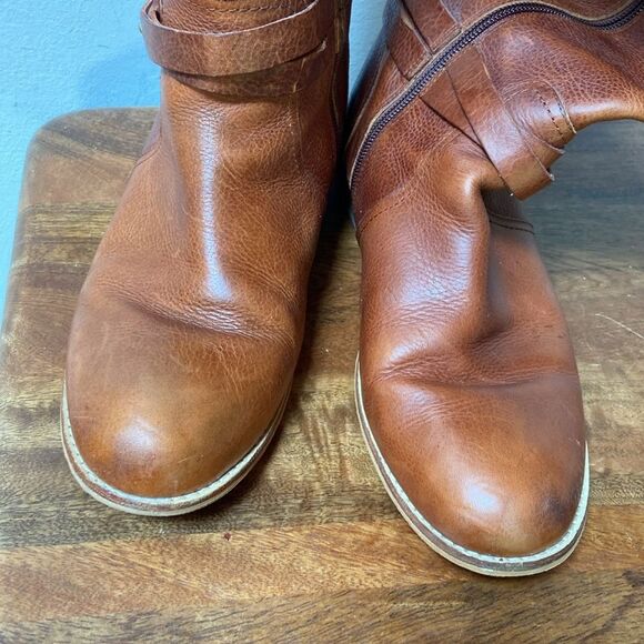 Lands' End Brown Heeled Boots Timeless Equestrian Style - Picture 14 of 15